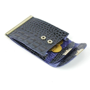 Зажим для купюр+монетница+карточки, н/к, синий КЛ Зажим для купюр+монетница+карточки, н/к, синий КЛ