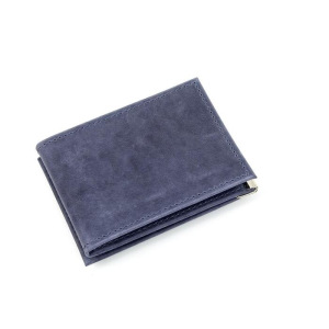 Зажим для купюр+монетница+карточки, н/к, синий крэйзи хорс Зажим для купюр+монетница+карточки, н/к, синий крэйзи хорс