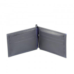 Зажим для купюр+монетница+карточки, н/к, синий орфей Зажим для купюр+монетница+карточки, н/к, синий орфей