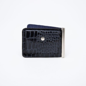 Зажим для купюр, отдел для монет, цвет синий Зажим для купюр, отдел для монет, цвет синий