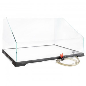 Акватеррариум с системой быстрого слива воды, стекло 6 мм, 65 х 50 х 15/37 см