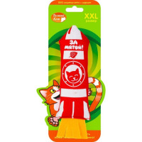 Большая шуршащая игрушка "Мятная Ракета" с кошачьей мятой,18 см, 60 г