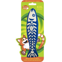 Большая шуршащая игрушка "Мятная Рыбка" с кошачьей мятой,18 см, 60 г