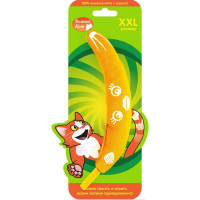 Большая шуршащая игрушка "Мятный Банан" с кошачьей мятой,18 см, 60 г
