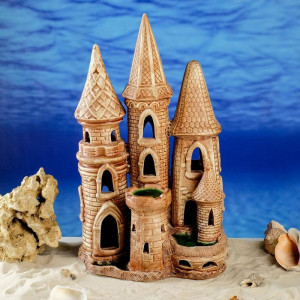 Декорация для аквариума &quot;Подводный замок&quot;, коричневый, 41 см