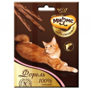 Деликатес лакомые палочки Мнямс для кошек, с форелью, 9 см, 3 х 4 г