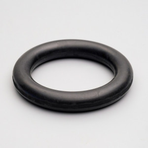 Игрушка &quot;Цельнорезиновое кольцо&quot;, большое, чёрное, 16 см