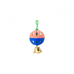 Игрушка для птиц 1 шарик с колокольчиком