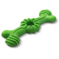Игрушка для собак Triol AROMA "Кость", TPR, аромат яблока, 18 см, зелёная