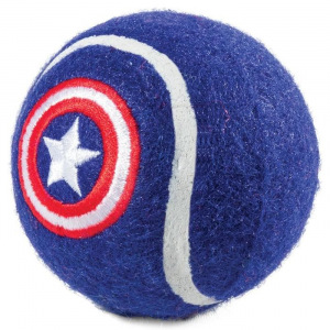 Игрушка для собак Triol Marvel &quot;Капитан Америка. Мяч теннисный&quot;, 7 см