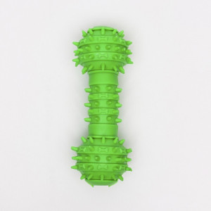 Игрушка-кость шипастая, 14,5 см, зелёная