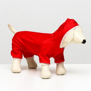 Комбинезон для собак, размер XL (ДС 32-34 см, ОШ 32 см, ОГ 46-48 см), красный