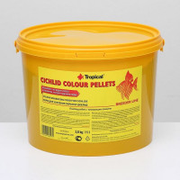 Корм для цихлид Cichlid Colour Pellets для усиления окраски, в виде плавающих гранул, 3,8 кг