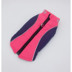 Куртка со светоотражающими полосами, размер10 (ДС 25, ОГ 34, ОШ 24 см), розово-фиолетовая