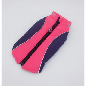 Куртка со светоотражающими полосами, размер14 (ДС 32 ОГ 42 ОШ 31), розово-фиолетовая