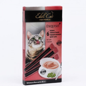 Лакомство Edel Cat крем-суп лосось, набор 6 шт