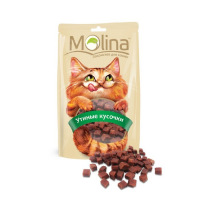 Лакомство Molina для кошек, утиные кусочки, 80 г