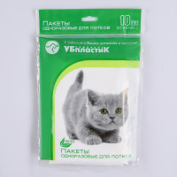 Мешки для кошачьих лотков, 50×25×30 см, ПНД, 10 шт