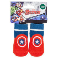 Носки для собак Triol Marvel "Капитан Америка", размер L (9 х 3,5 х 0,1 см)