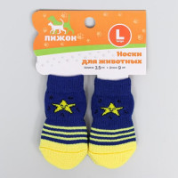 Носки нескользящие "Звезда", L (3,5/5 * 8 см), набор 4 шт