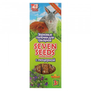 Палочки &quot;Seven Seeds&quot; для грызунов, люцерна, 3 шт, 90 г