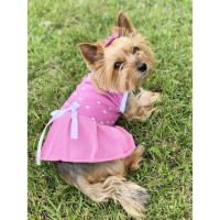 Платье Osso для собак «Маленькая кокетка», размер 35 (ДС 34-36 см), розовое