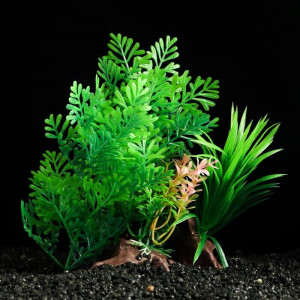 Растение искусственное аквариумное, 18 см