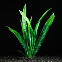 Растение искусственное аквариумное, 4 х 20 см, зелёное