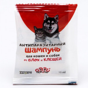 Шампунь-саше антипаразитарный Good Cat&amp;Dog для кошек и собак, 15 мл