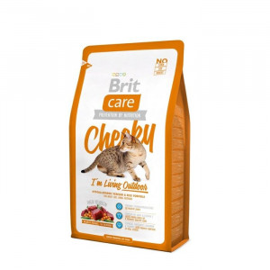 Сухой корм Brit Care Cat Cheeky Outdoor для активных кошек, 2 кг