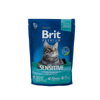 Сухой корм Brit Premium Сat Sensitive для кошек, чувствительное пищеварение, ягнёнок, 800 г