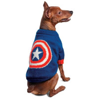 Свитер для собак Triol Marvel "Капитан Америка", размер S (ДС 25 см)