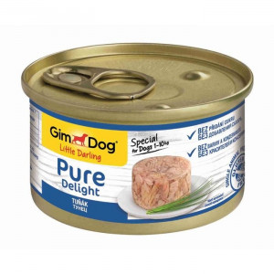 Влажный корм GIMDOG Pure Delight, для собак из тунца, 85 г