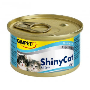 Влажный корм Gimpet Shiny Cat Kitten для кошек, с тунцом, 70 г