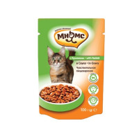 Влажный корм "Мнямс" для кошек, чувствительное пищеварение, кролик в соусе, пауч, 100 г