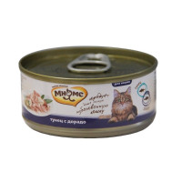 Влажный корм "Мнямс" для кошек, тунец с дорадо в нежном желе, ж/б, 70 г