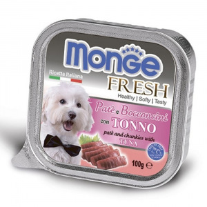 Влажный корм Monge Dog Fresh для собак, тунец, 100 г