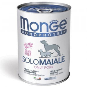 Влажный корм Monge Dog Monoprotein для собак, паштет, утка, консервы, 400 г