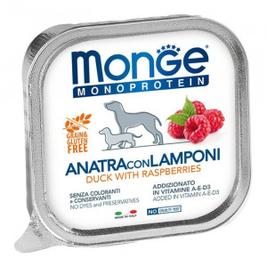 Влажный корм Monge Dog Natural Monoprotein Fruits для собак, паштет, курица/ананас, 150 г