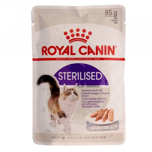 Влажный корм RC Sterilised для стерилизованных кошек, паштет, пауч, 85 г