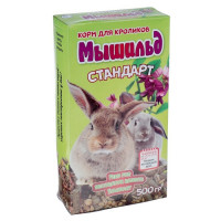 Зерновой корм "Мышильд стандарт" для декоративных кроликов, 500 г, коробка